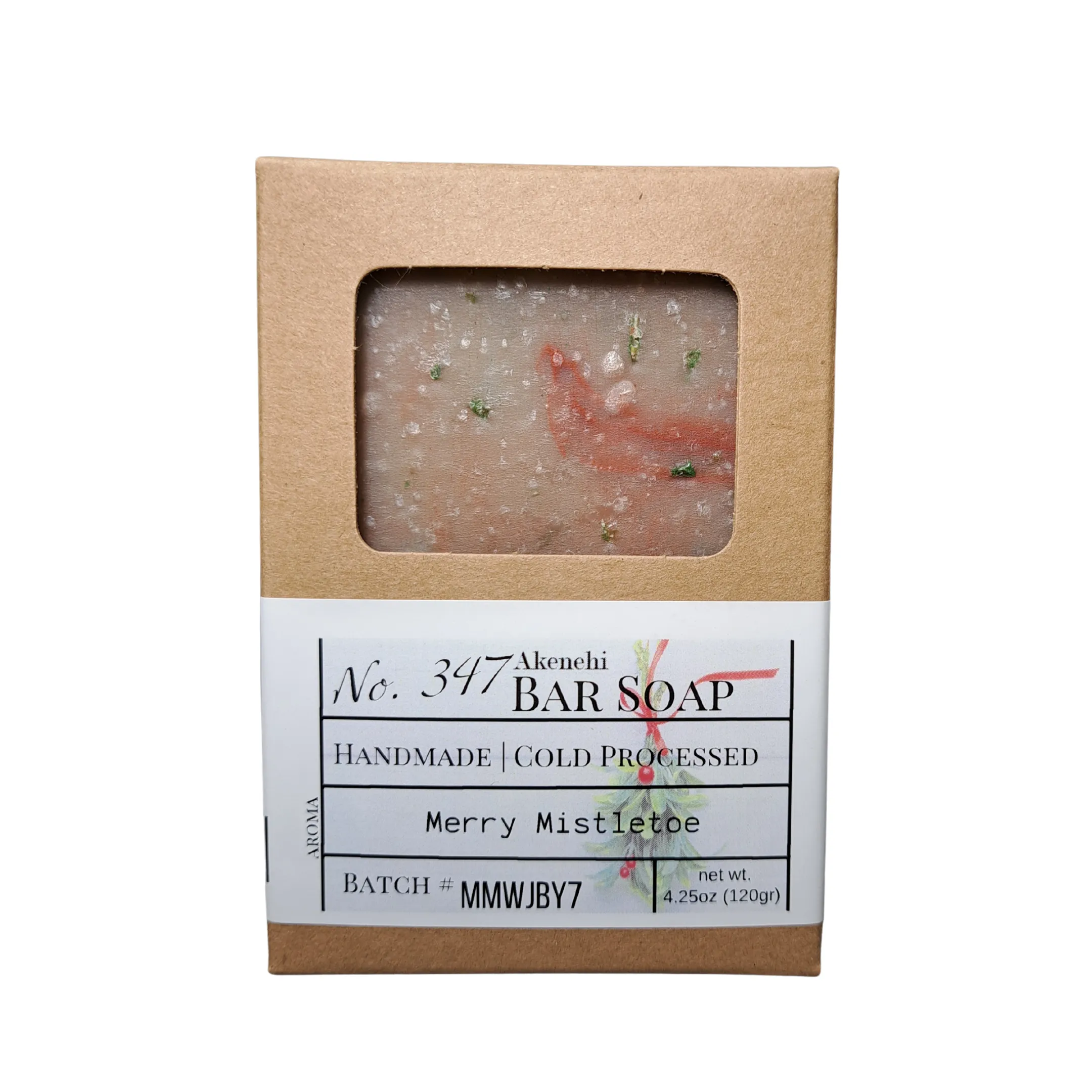 Bar Soap #347 | Merry Mistletoe