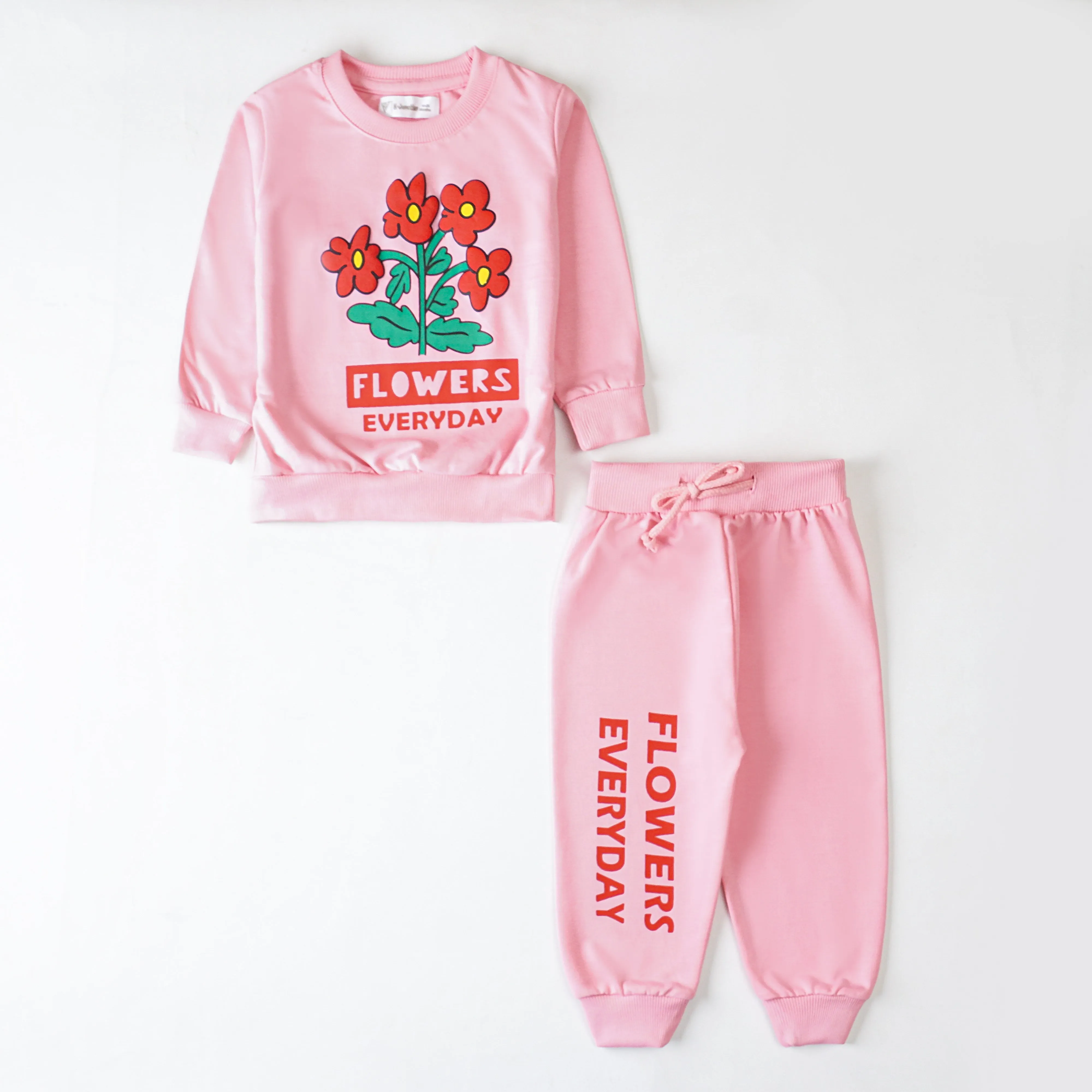 Girls Printed Full Sleeve Suit