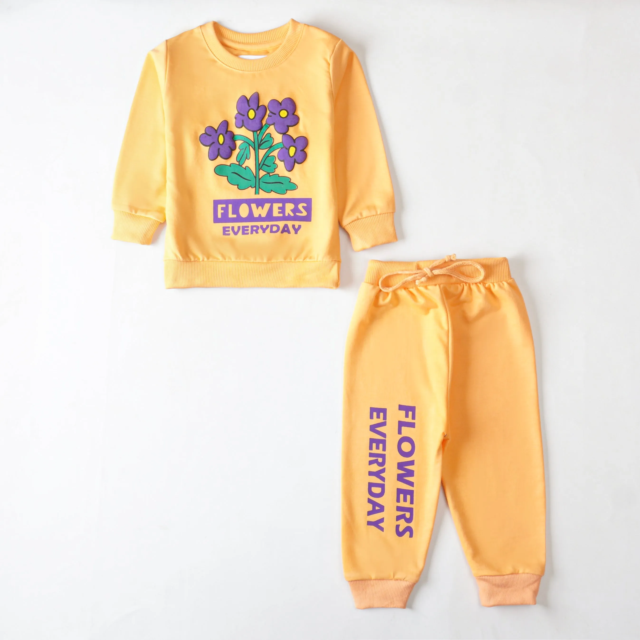 Girls Printed Full Sleeve Suit