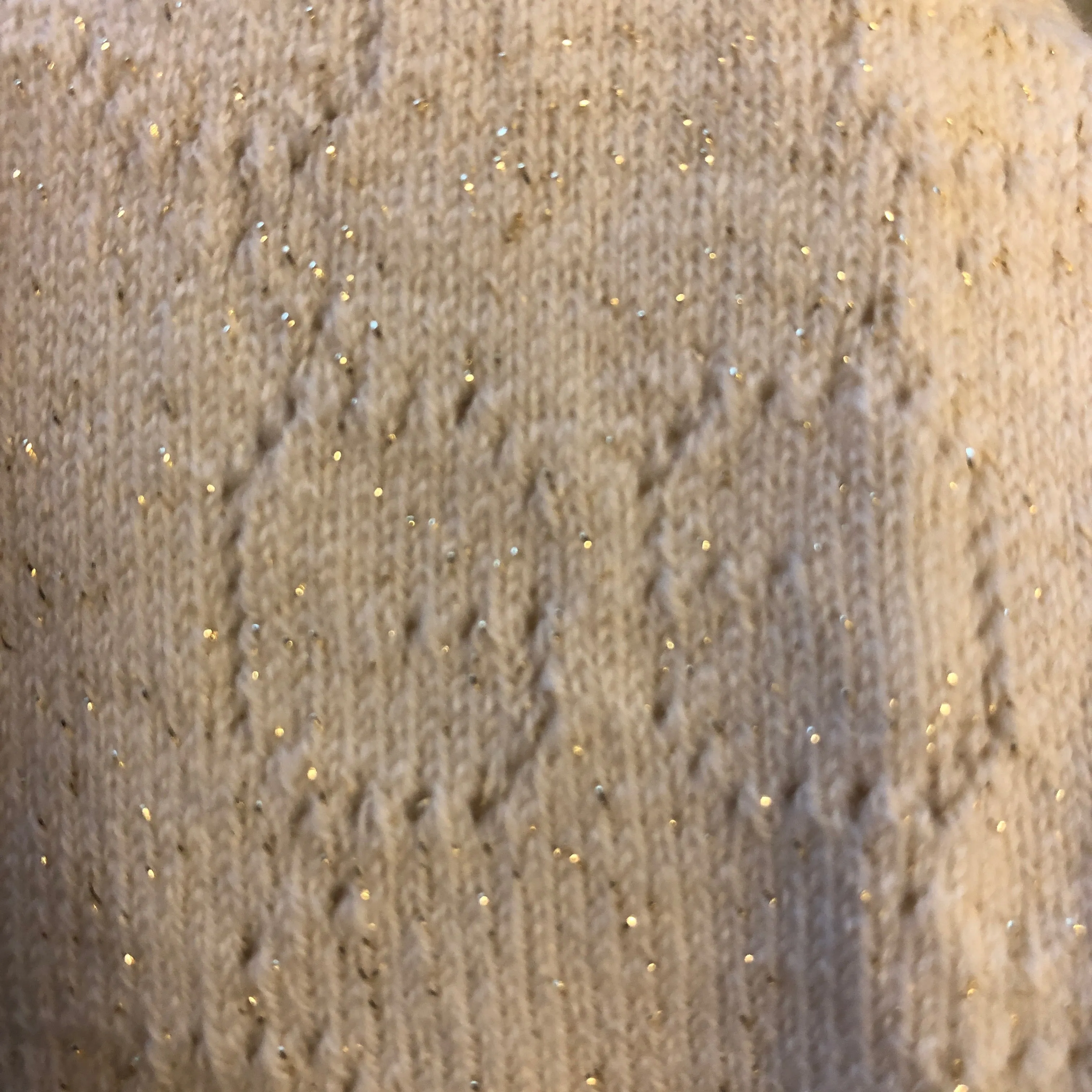 Gucci Winter G Lurex Knit Tights in Ivory