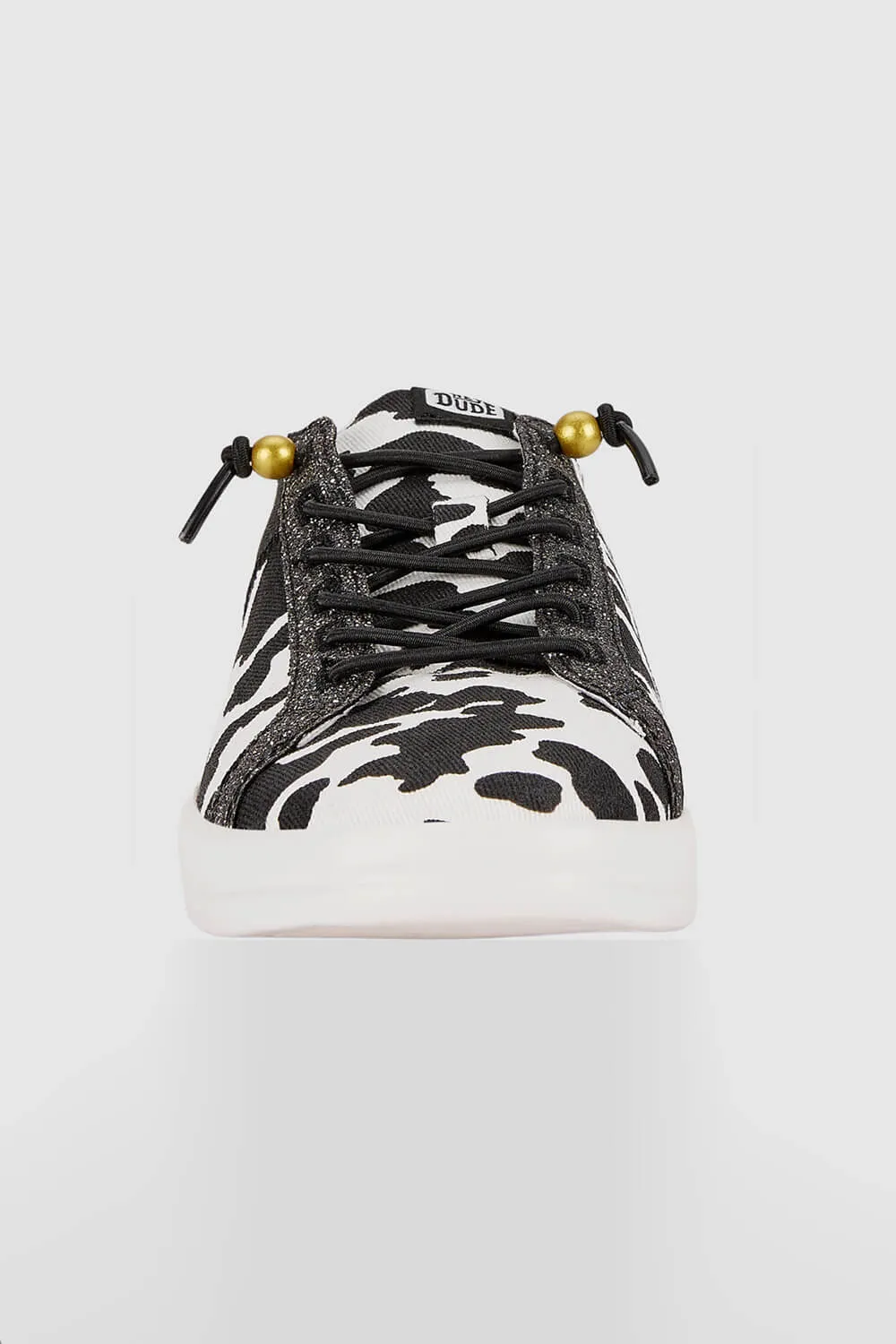 HEYDUDE Women’s Karina Sneakers in Black Cow | 42690-001