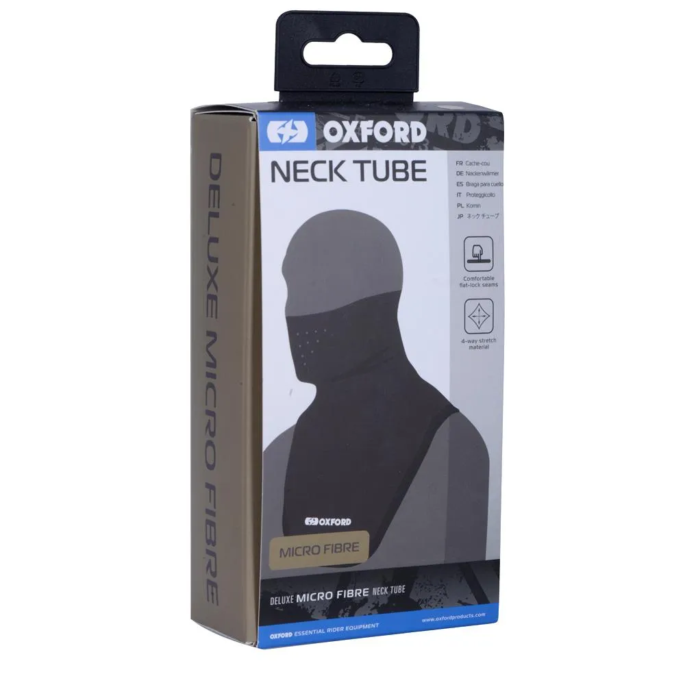 Oxford Deluxe Microfibre Neck Tube Black