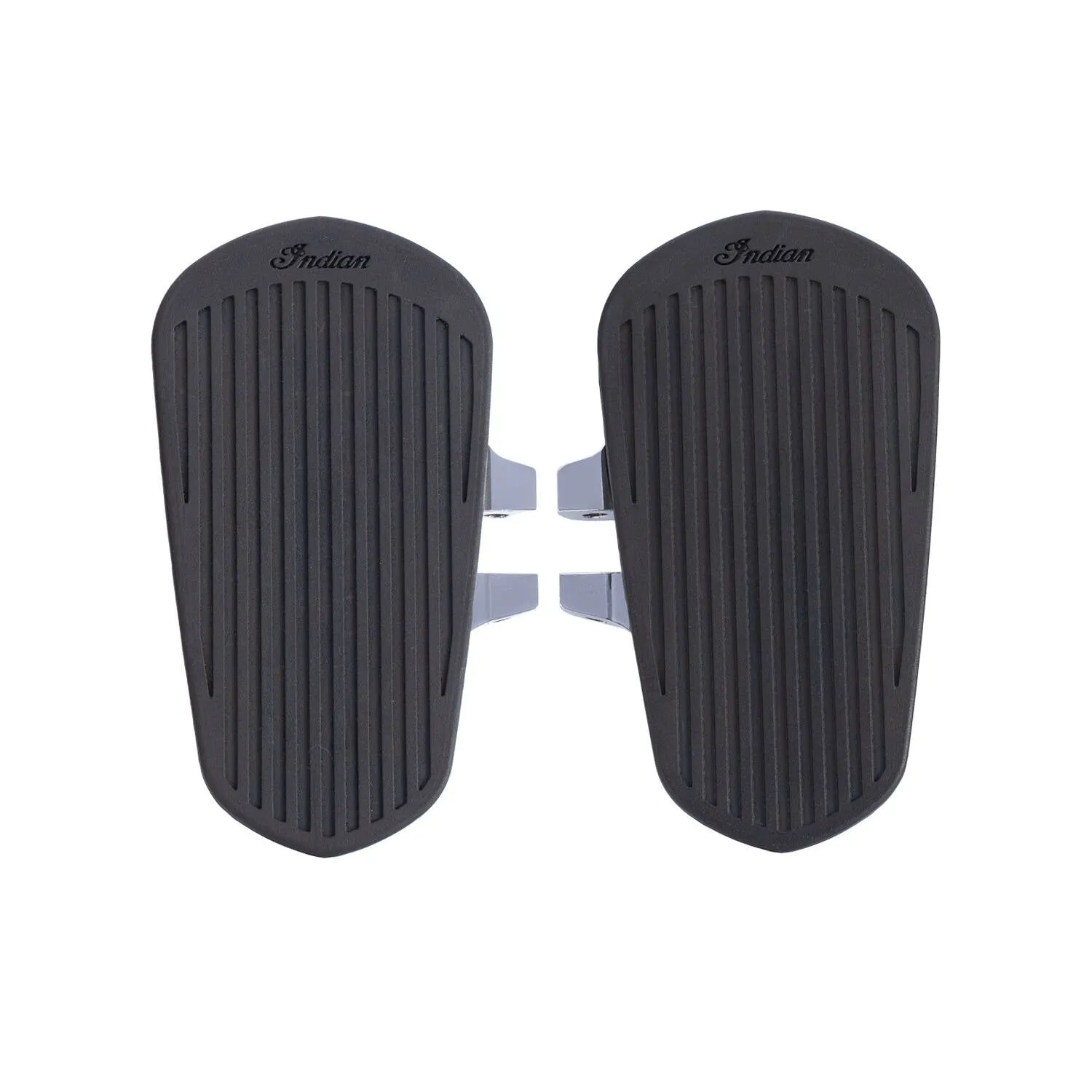 Passenger Floorboards with Pads in Chrome, Pair