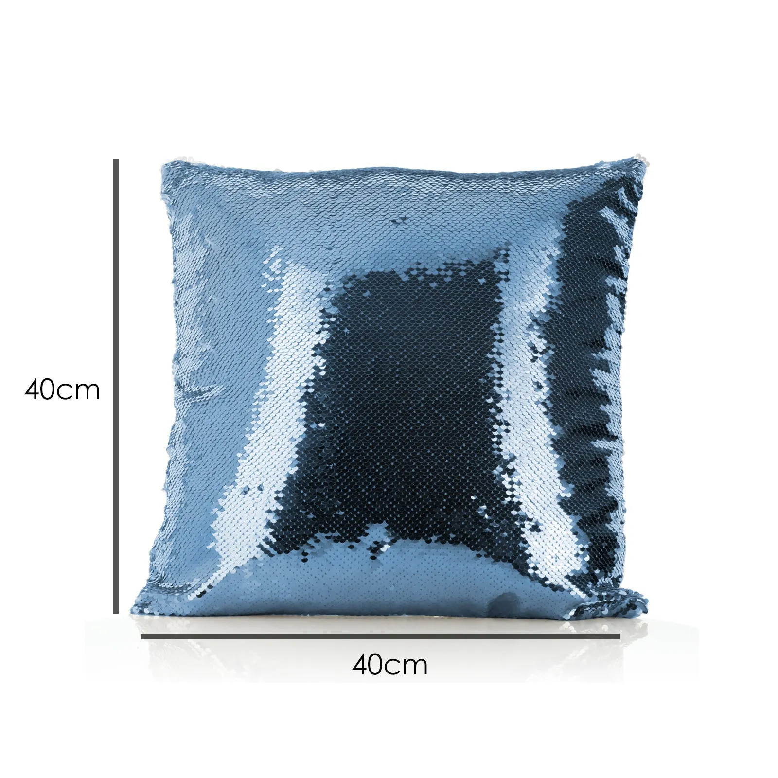 Personalised Sequin Cushion with Brown Owl Pine Tree and Cute Text