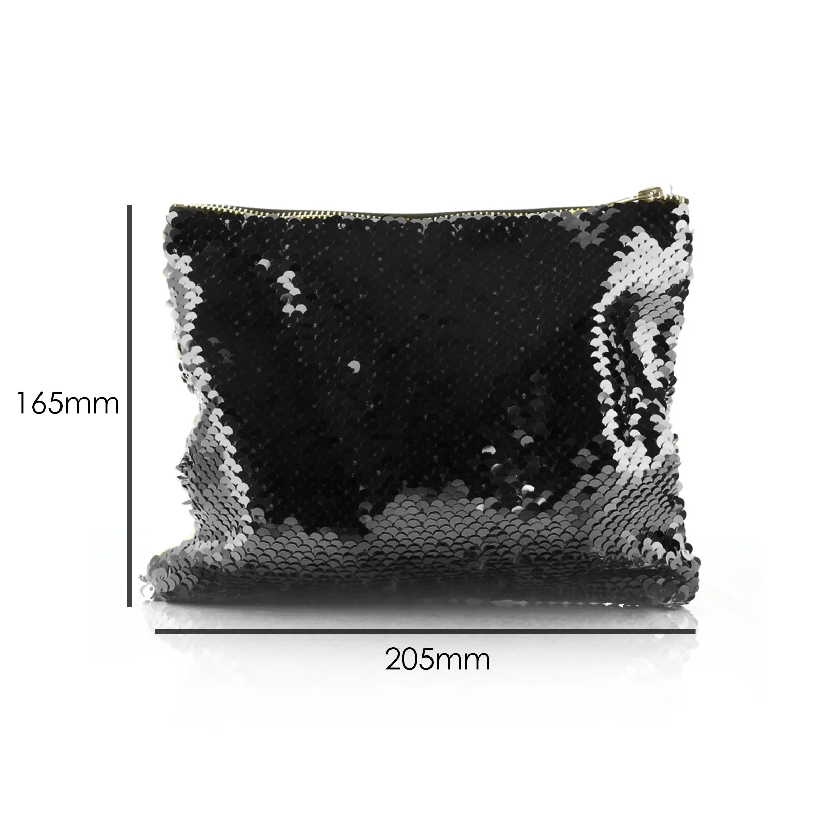Personalised Sequin Zip Bag with Welcoming Text and Climbing Mum and Baby Sloths