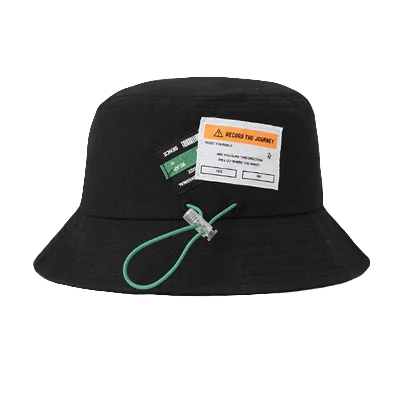 "RECORD" Chapeau Bob Orange Brodé Streetwear - URB1™