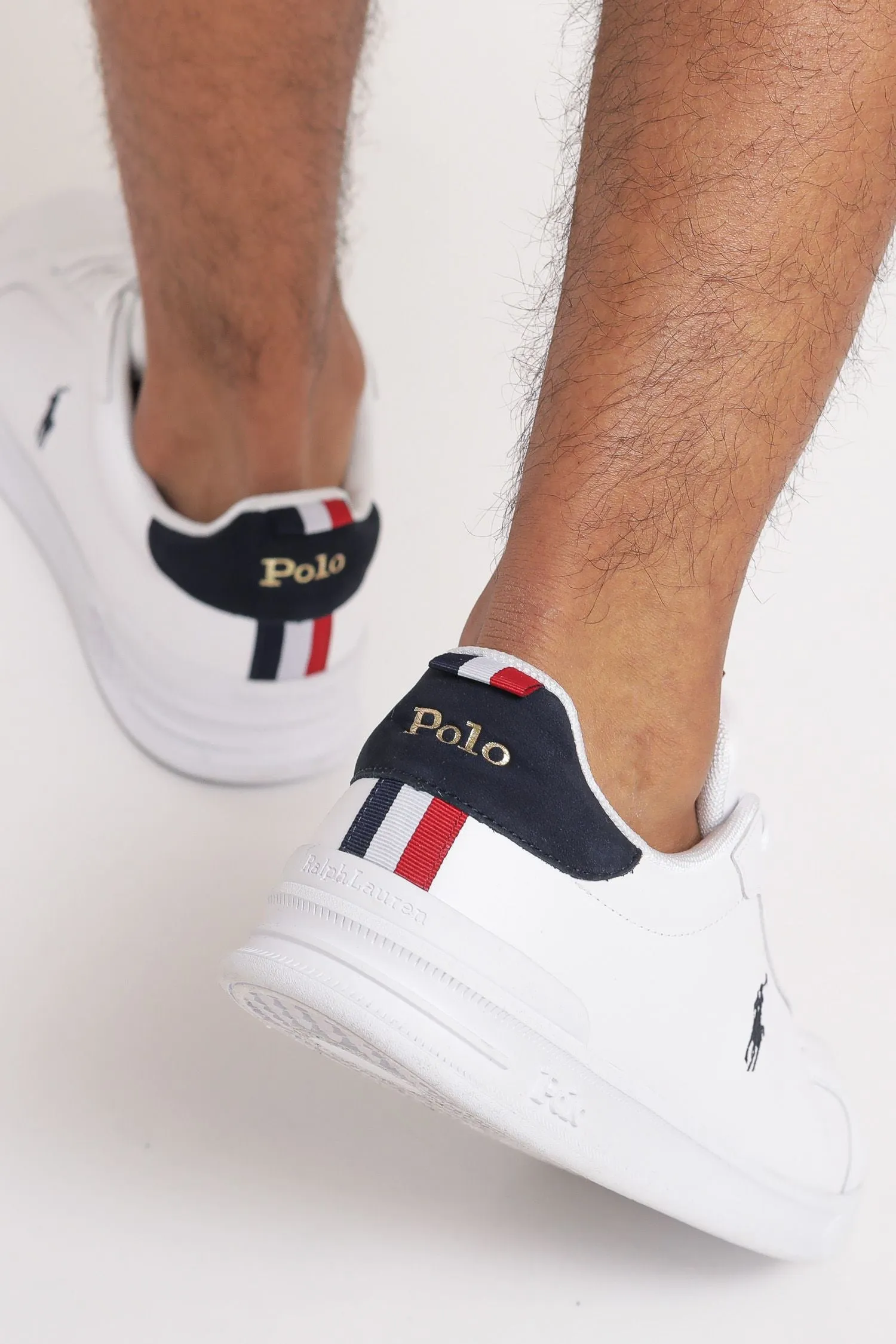 Sneaker Heritage Court II - Bianco/Blu Navy/Rosso