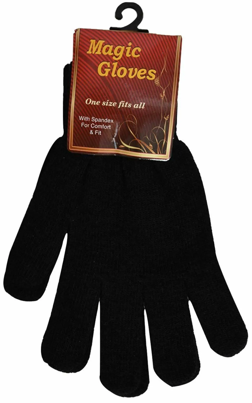Unisex Magic Black Thermal Gloves - 1/6/12 Pairs