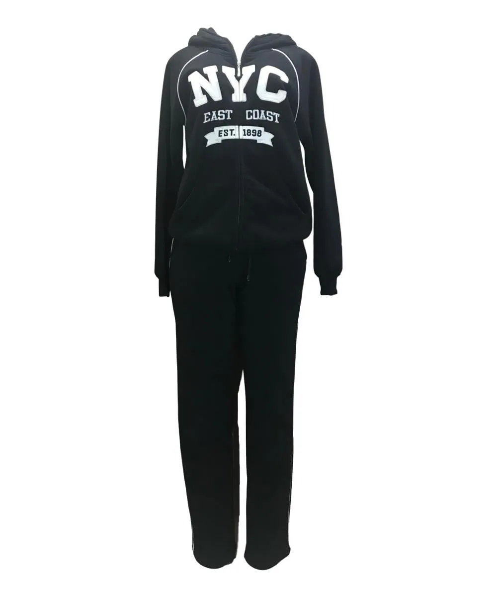 Women's Fleece NYC Matching Tracksuit