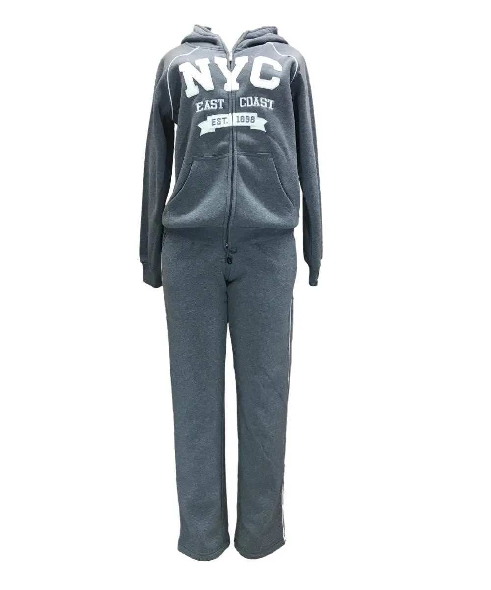 Women's Fleece NYC Matching Tracksuit