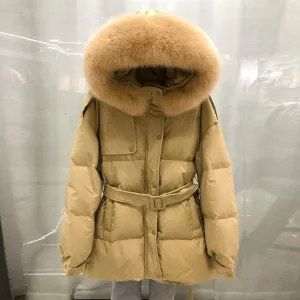 Women's Jacket 90% White Duck Down Coat